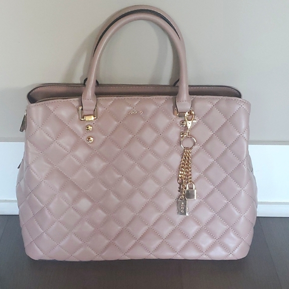 ๐ 3X HOST PICK ๐ Aldo Pink Faux Leather Satchel - Picture 1 of 10